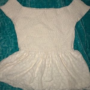 Off shoulder top; Lace top; American Eagle